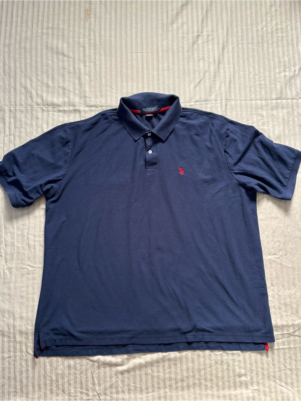 US Polo Assn Ultimate Pique Golf Polo Navy Blue Size 3XL Cotton Blend Preppy